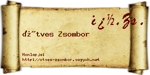 Ötves Zsombor névjegykártya